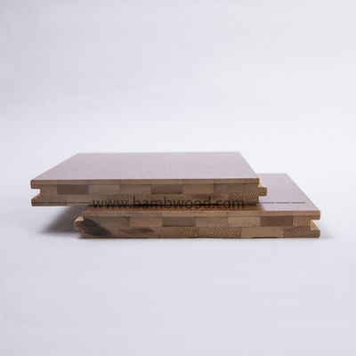 12mm Hand Scraped Bamboo Flooring Charcoal Moisture Resistant