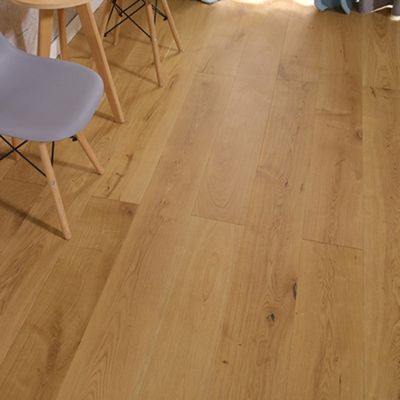 Discontinued OAK Colour 12mm Indoor Laminated Floor Tile Roll Mdf Wooden Flooring
