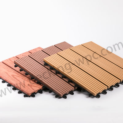 Transform Your Hotel's Outdoor Space with Interlocking Wood Deck Tiles 300x300x22/25mm