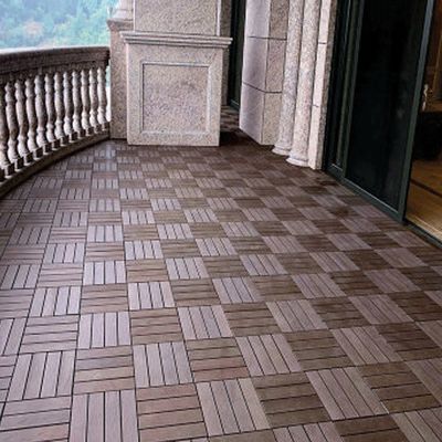 Transform Your Hotel's Outdoor Space with Interlocking Wood Deck Tiles 300x300x22/25mm