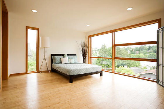 Hotel Solid Stranded Bamboo Modern Indoor Embossed Laminate Horizontal Natural Strand Woven Click Bamboo Floor