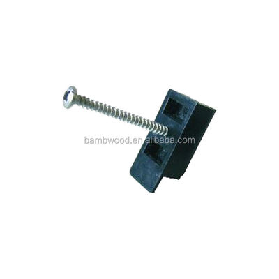 Flooring Accessories Hidden Plastic Material Composite Decking Clip with Stainless Steel Screws