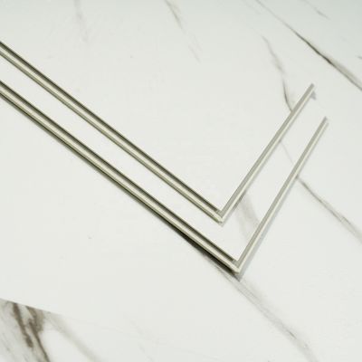 SPC Flooring Click Lock Marble Stone Plastic Composite 5mm-8mm High Gloss Tile Look