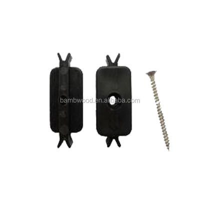 Flooring Accessories Hidden Plastic Material Composite Decking Clip with Stainless Steel Screws