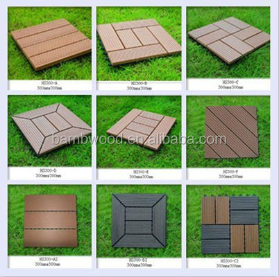Create a Beautiful Outdoor Area with WPC Tile and Durable 300x300x22/25mm Deck Tiles