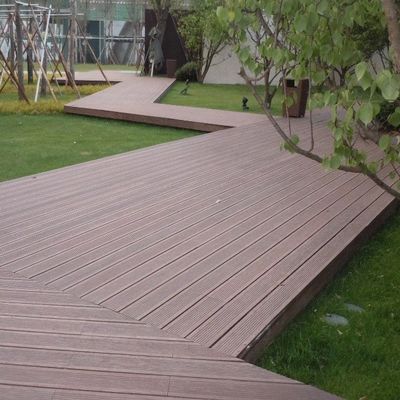 High Gloss Surface Bamboo Decking Interlocking Tiles for Outdoor Decking Installation