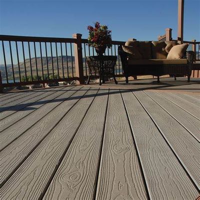 Upgrade Your Pool Area Surrounding with Light Color Wood Plastic Composite Flooring
