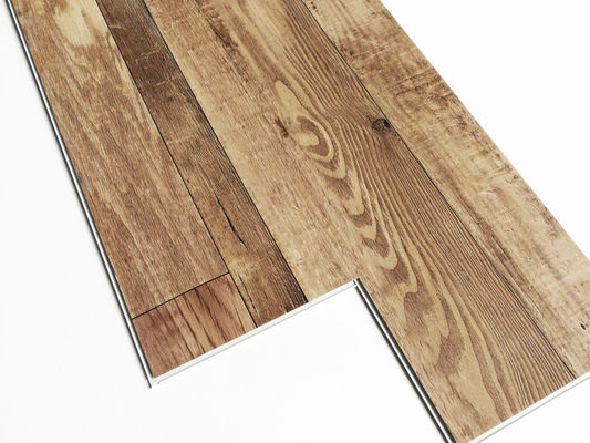 SPC Rigid Core Click Floors Lower Better Real Wood Veneer for Office Buildings 6''x36