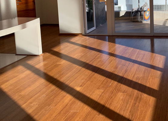 12mm Waterproof Solid Bamboo Flooring ISO9001 Certified and Environmentally Friendly