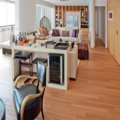 High Density Solid Bamboo Wood Flooring From in Modern Design with Coffee Color