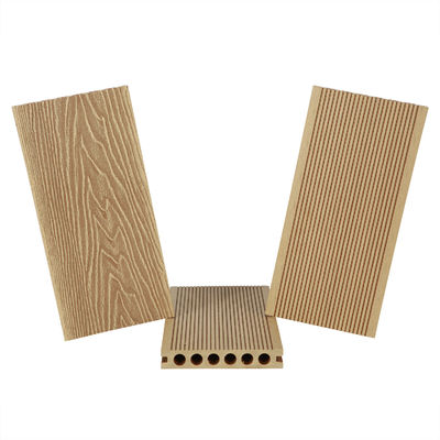Plastic Composite Decking Board for Modern Outdoor Grooved Flooring More Than 5 Years
