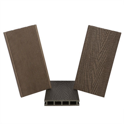 Plastic Composite Decking Board for Modern Outdoor Grooved Flooring More Than 5 Years