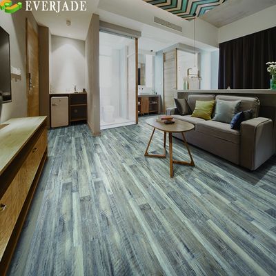 Simple Color 20mil Blue Decno Stone SPC Flooring Perfect for Commercial