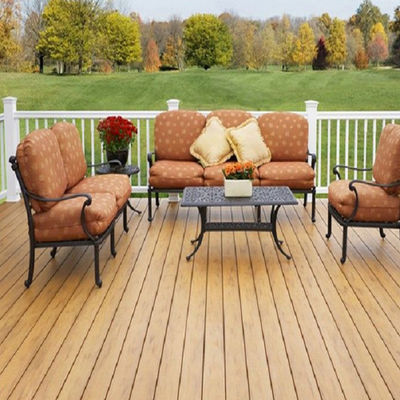 20-Year Guarantee 3D Embossed Wpc Decking for Easy Installation on Terrace Floor