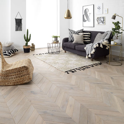 Eco-Friendly Fishbone Oak Engineered Wood Flooring Durable and Stylish for Living Room