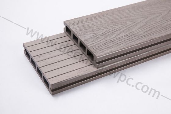 Temperature-Resistant 3D Deep Embossed Composite Wpc Decking with T G Installation Type
