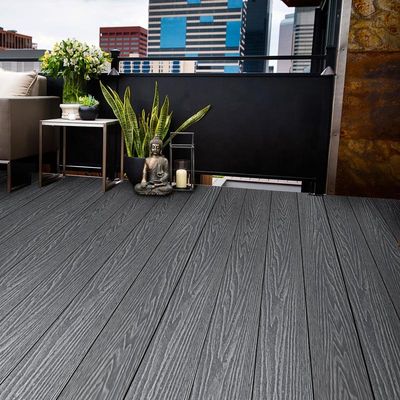Temperature-Resistant 3D Deep Embossed Composite Wpc Decking with T G Installation Type