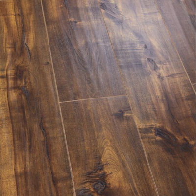 AC4 HDF Euro Lock Parquet Pattern 6mm 10mm Natural Cane White Glossy Laminate Flooring
