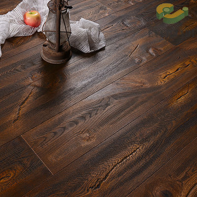 Three Layer Engineered Wood Flooring 20mm European Oak with Black Embossed Finish