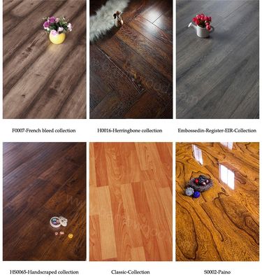 Multi Color Indoor Waterproof Rigid Laminate Vinyl Floor With Wood Texture