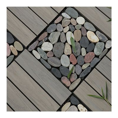 Customized Marble Stone Tile Outdoor Floor with Plywood Platform and Aluminum Frame