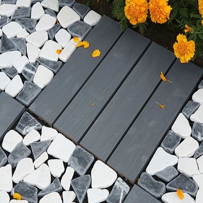 Customized Marble Stone Tile Outdoor Floor with Plywood Platform and Aluminum Frame
