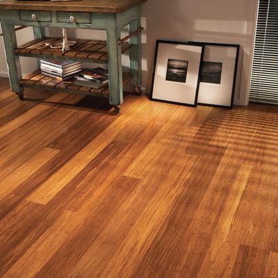 Carbonized Strand Smooth Board Bamboo Flooring in Natural Color for High Gloss Finish