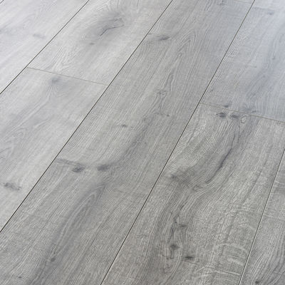 8mm Wood Grain Effect Waterproof Laminate Plank Flooring with U-groove Bevel Pattern
