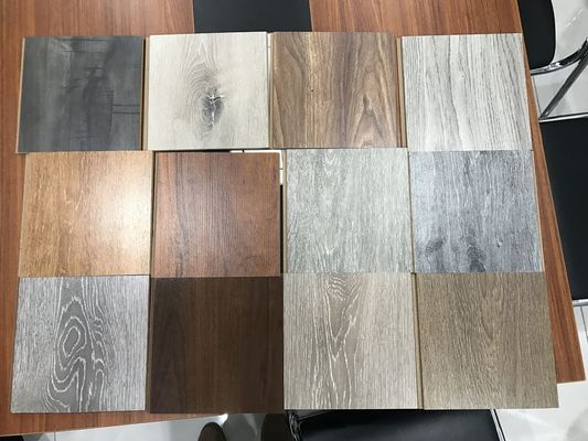 8mm Wood Grain Effect Waterproof Laminate Plank Flooring with U-groove Bevel Pattern