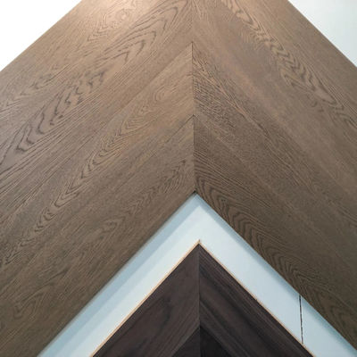 Distressed Fishbone Style Three Layers Engineered Wood Parquetry Flooring for Living Room