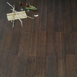 T G Strand Woven Bamboo Flooring Parquet In Natural Color With ISO14001 Certificate