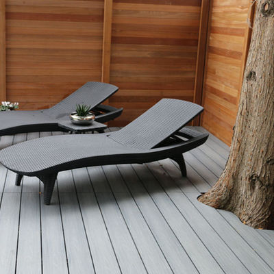 Reversable 140x25mm Wood Suzhou White Pool Ceiling Slats for DIY Interlocking Deck