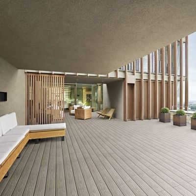 Reversable 140x25mm Wood Suzhou White Pool Ceiling Slats for DIY Interlocking Deck