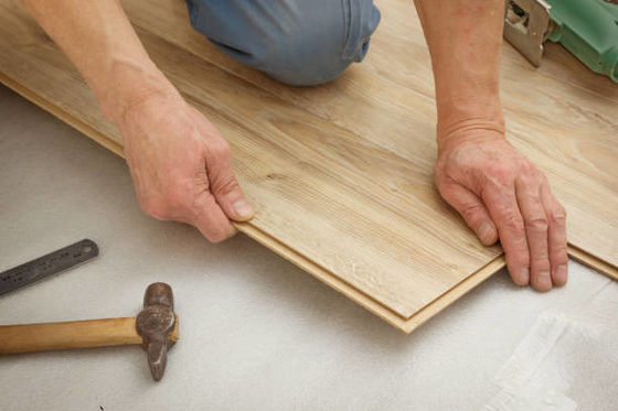 MDF HDF Engineered Laminate Flooring With Timber Flooring Adhesive