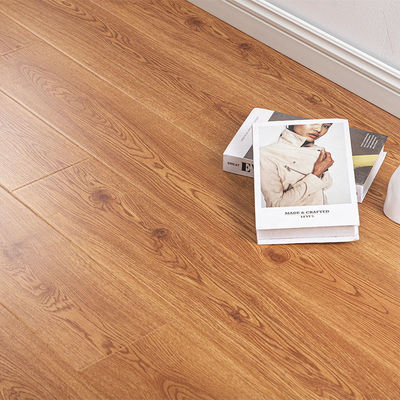 OEM Indoor MDF HDF AC3 AC4 Wood Flooring With Wood Grain Design