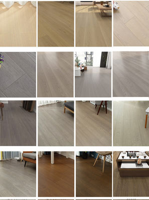 Eco-Friendly V Groove Laminate Flooring with V Groove Edge Style in Black Grey Wood