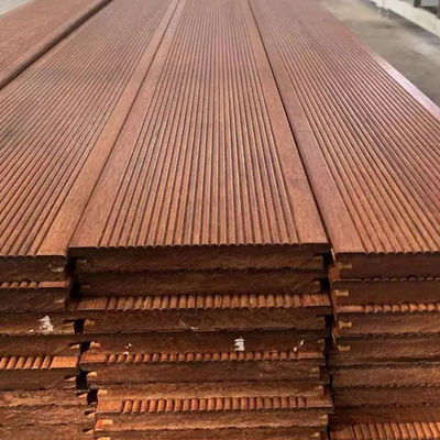 Waterproof Bamboo Decking for Garden Trestles and Corridors 130mm Width Distressed Design