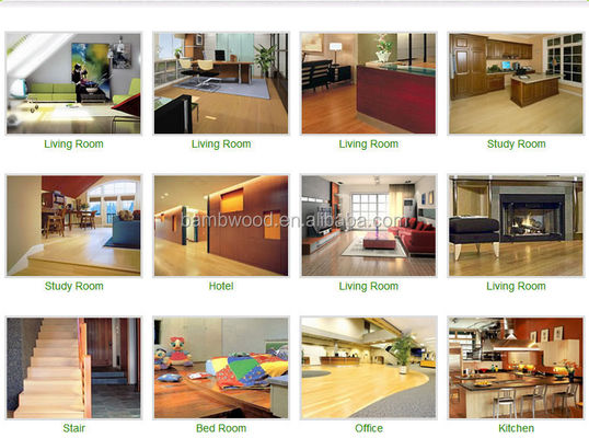 12mm Natural Strand Woven Click Lock Bamboo Flooring for Kid and Pet-Friendly Homes