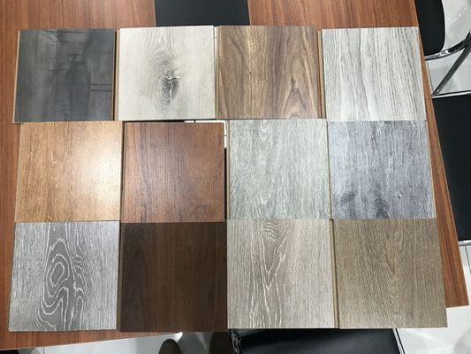 Embossed Brushed Laminate Flooring TAP GO Decor Wood Floor Click System Square Edges