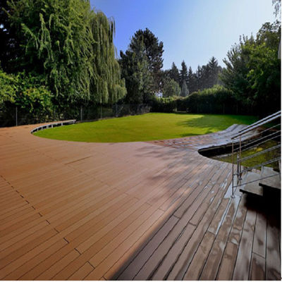 Light Color Wood Plastic Composite Decking for Long-Lasting Swimming Pool Floor Cover