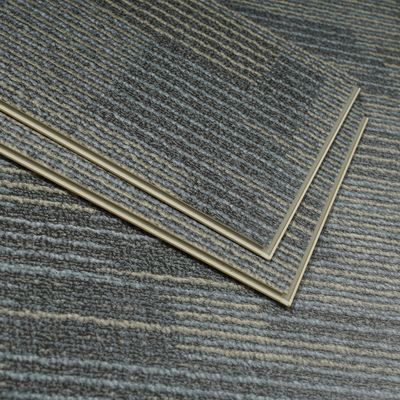 Wood Look Marble Pattern and Fabric Texture SPC Flooring 7'' x 48'' 180x1220mm Indoor