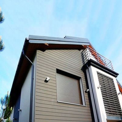 Customized Color WPC Extrusion Fluted Exterior Wall Panel for Modern Outdoor Cladding