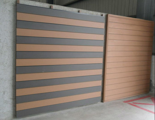 Customized Color WPC Extrusion Fluted Exterior Wall Panel for Modern Outdoor Cladding