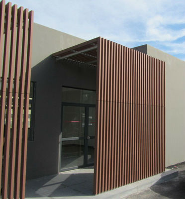 Customized Color WPC Extrusion Fluted Exterior Wall Panel for Modern Outdoor Cladding