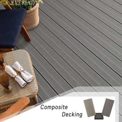 Solid Core Composite Decking Boards with Long Lifespan and Online Technical Support
