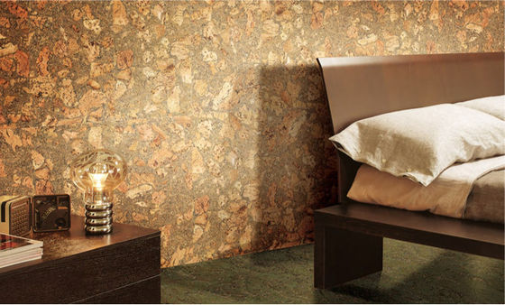Adhesive Click Natural Wood Sheet Flooring Roll Cork Board Mat Comfortable Elastic Surface
