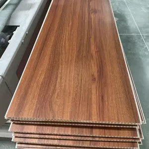 Office Decoration Material Eco-Friendly Bamboo Fiber Wood PVC Composite Wall Cladding
