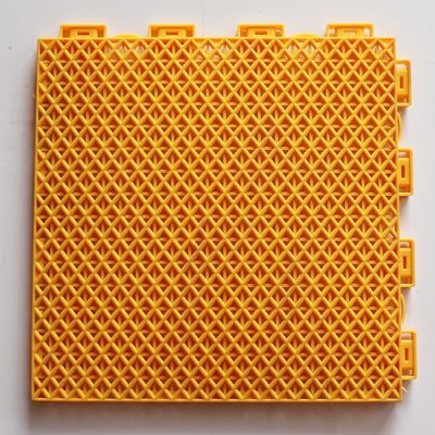 Weatherproof PP Suspended Flooring Modular Interlocking Floor Tiles 12 inches Sports