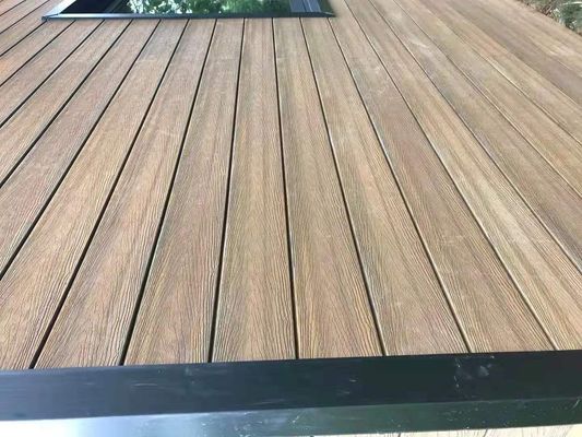 Embossing Wood Plastic Composite Decking Boards for Patio Porch Waterproof and Durable