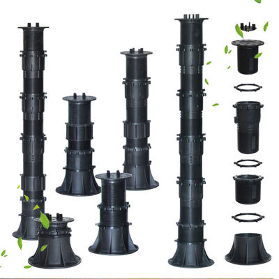 Adjustable Paver Plastic Pedestal Base Height Range 75-1360mm for Flooring Accessories